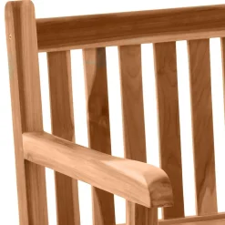 Garten Armlehnstuhl aus Teak Massivholz - Klahuma^Wohnen Discount