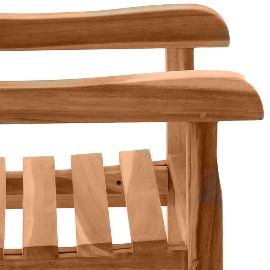 Garten Armlehnstuhl aus Teak Massivholz - Klahuma^Wohnen Discount