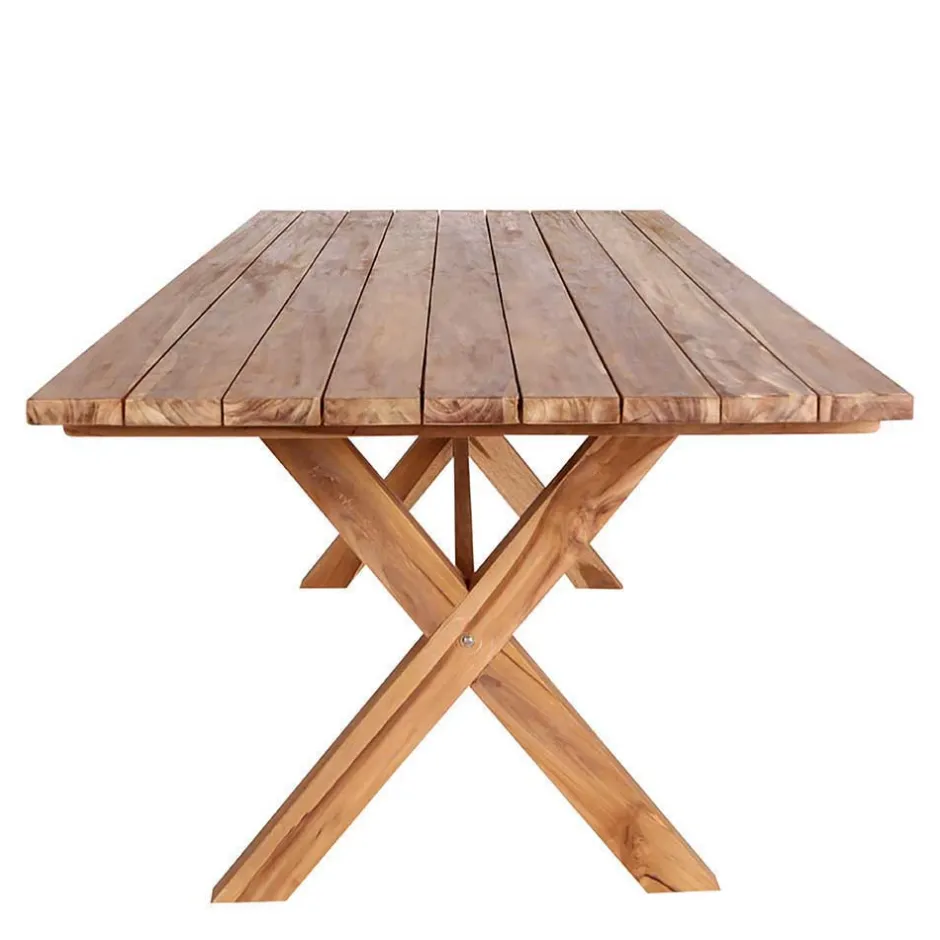 Wohnen Garten Essgruppe mit Holztisch - Waronka (siebenteilig)