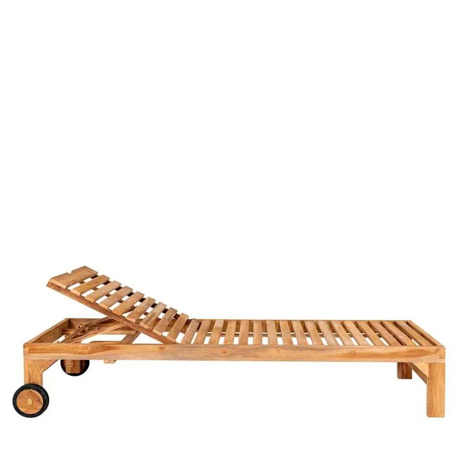 Garten Holzliege mit zwei Rädern - Senvelita^Wohnen Best