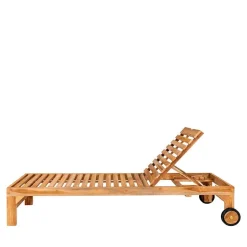 Garten Holzliege mit zwei Rädern - Senvelita^Wohnen Best