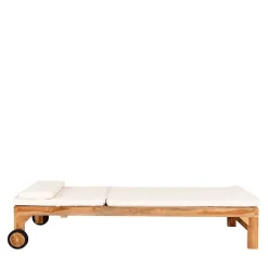 Garten Holzliege mit zwei Rädern - Senvelita^Wohnen Best