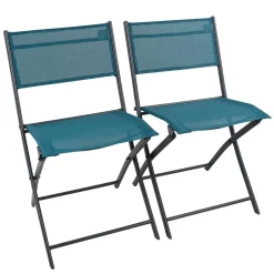 Garten Klappstühle in Türkis - Ariet (2er Set)^Wohnen Hot