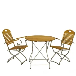 Wohnen Garten Klapptisch & 2 Klappstühle - National (dreiteilig)