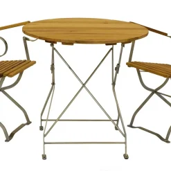 Wohnen Garten Klapptisch & 2 Klappstühle - National (dreiteilig)
