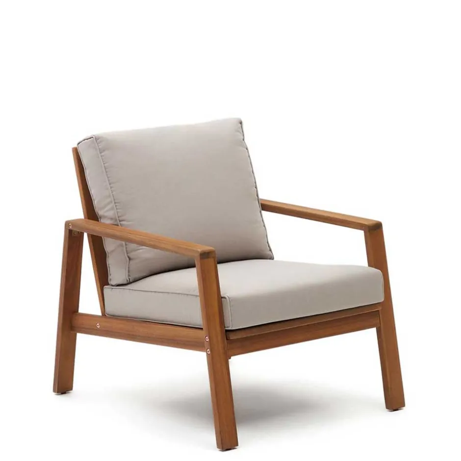 Wohnen Garten Lounge Sitzgruppe aus Massivholz - Lititia (vierteilig)