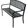 Wohnen Garten Metallbank in Schwarz - Canpur