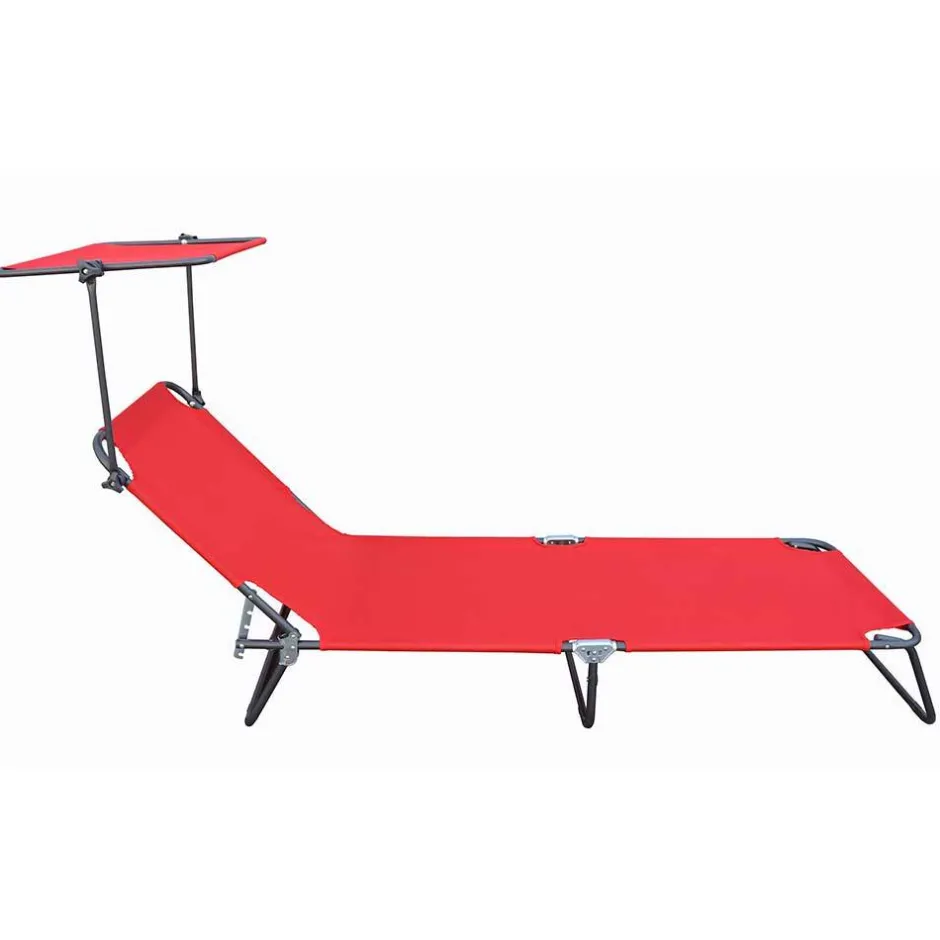 Garten Relaxliege - klappbar mit Dach - Vorena^Wohnen Sale