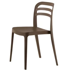 Wohnen Garten Stapelstuhl in Taupe - Stanford (4er Set)