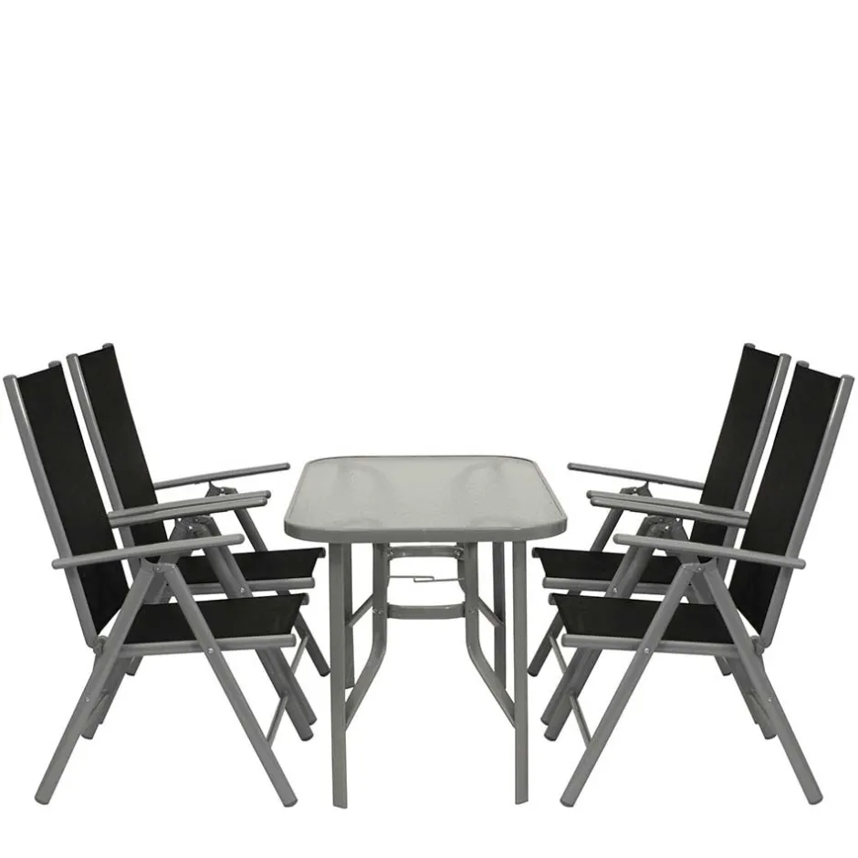 Garten Tischgruppe aus Aluminium - Abella (fünfteilig)^Wohnen Best