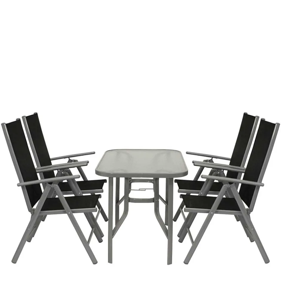 Garten Tischgruppe aus Aluminium - Abella (fünfteilig)^Wohnen Best