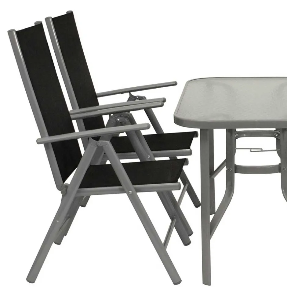 Garten Tischgruppe aus Aluminium - Abella (fünfteilig)^Wohnen Best