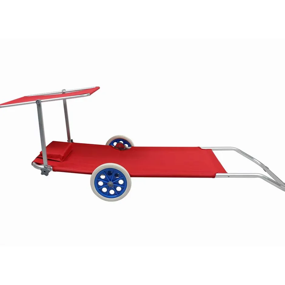 Wohnen Garten- und Strandliege auf Rollen - Padmas