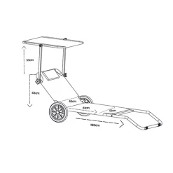 Wohnen Garten- und Strandliege auf Rollen - Padmas