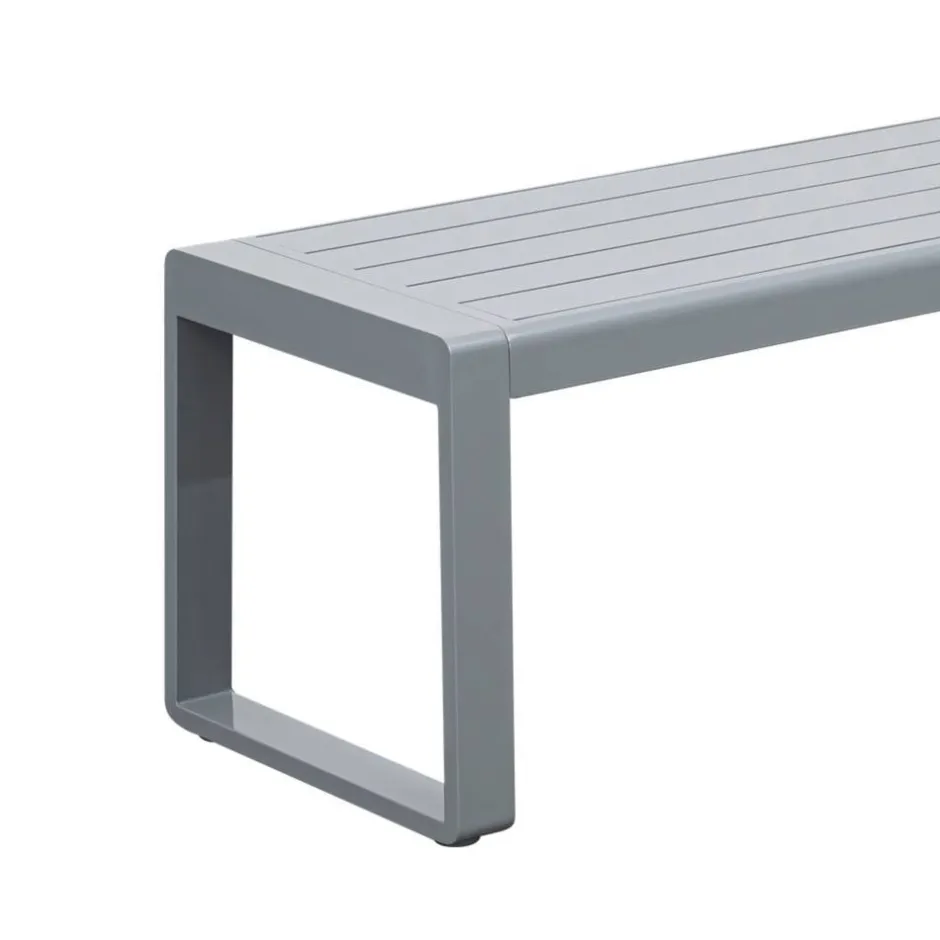 Wohnen Gartenbank aus Aluminium - Suzana