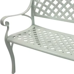 Wohnen Gartenbank mit Armlehnen aus Aluminium - Liacantu