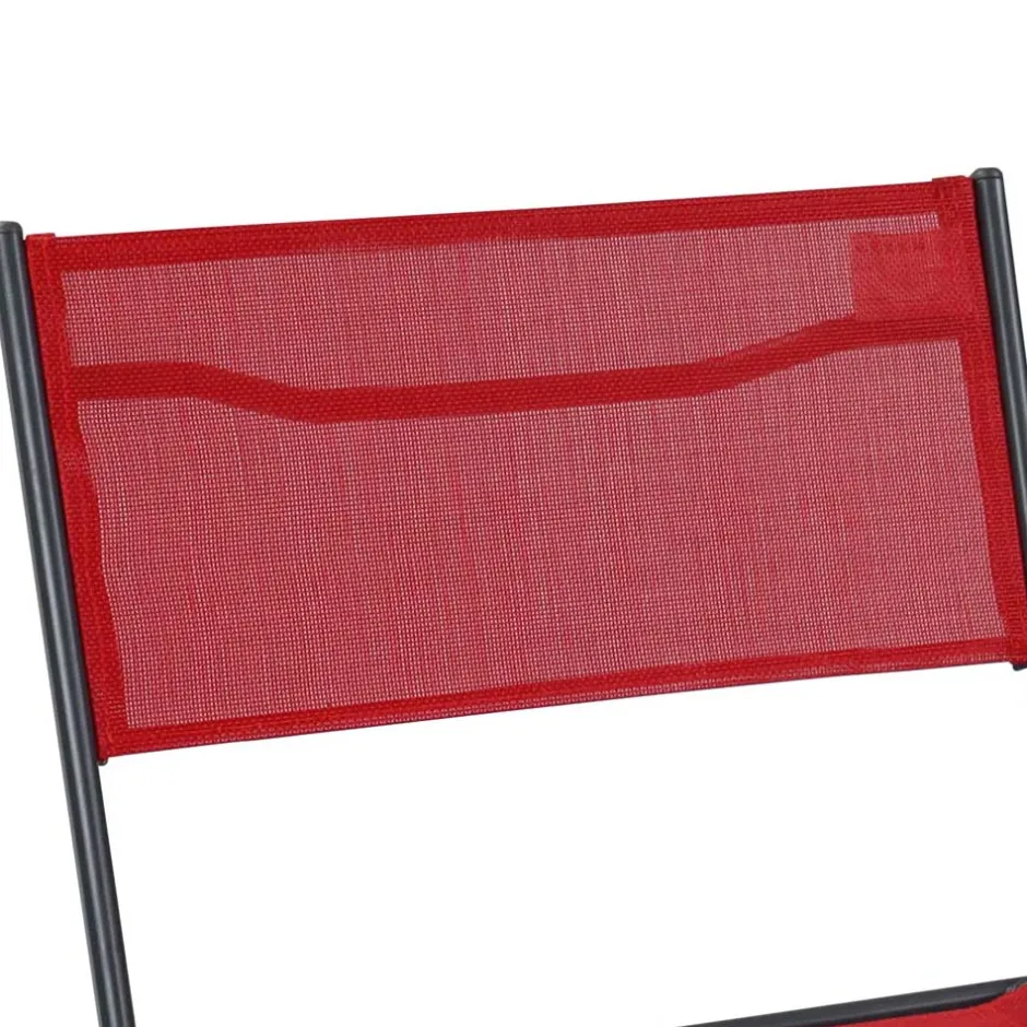 Wohnen Gartengarnitur in Rot Schwarz - Maximilian (fünfteilig)