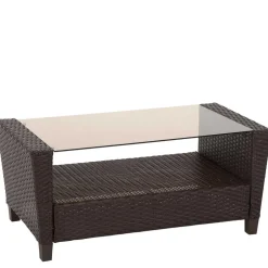 Gartenmöbel Set in Dunkelbraun - Tioroda (vierteilig)^Wohnen Hot