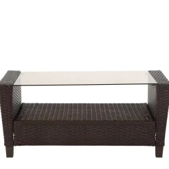 Gartenmöbel Set in Dunkelbraun - Tioroda (vierteilig)^Wohnen Hot