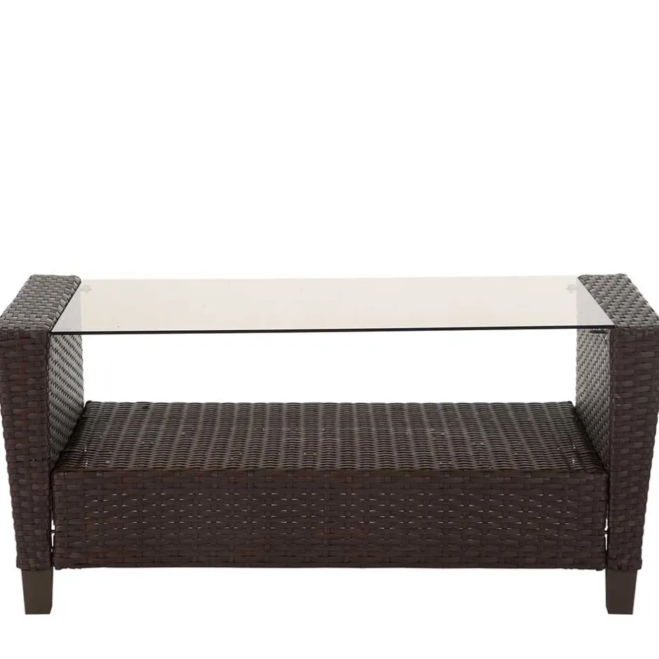 Gartenmöbel Set in Dunkelbraun - Tioroda (vierteilig)^Wohnen Hot