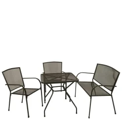 Wohnen Gartenmöbel Set mit Bank - Calisian (vierteilig)