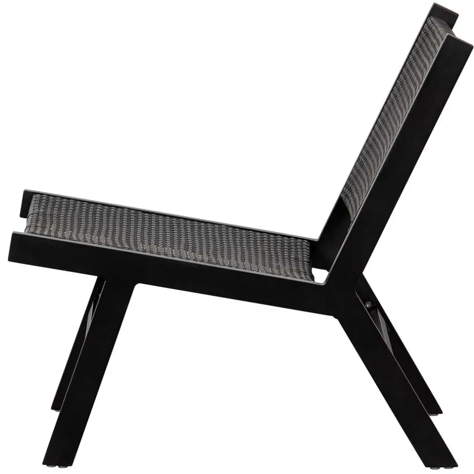 Gartensessel ohne Armlehnen in Schwarz - Saragoza^Wohnen Hot