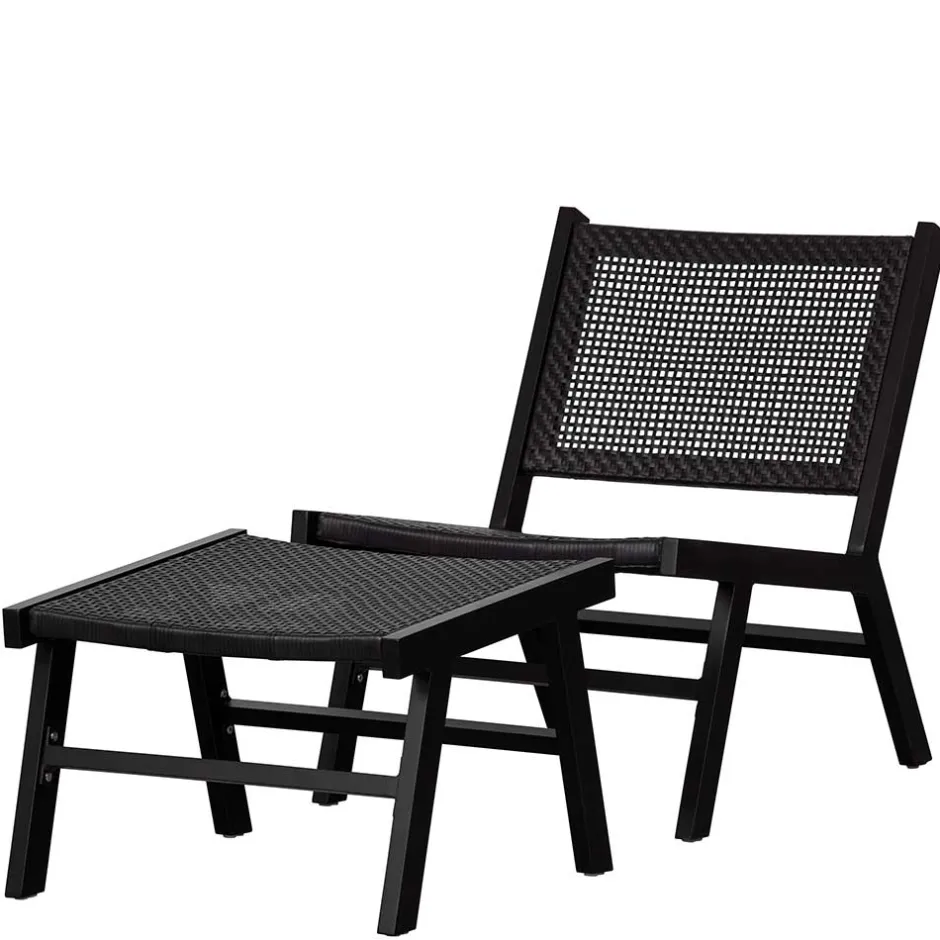 Gartensessel ohne Armlehnen in Schwarz - Saragoza^Wohnen Hot