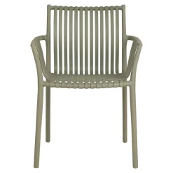 Gartenstühle aus Polypropylen in Graugrün - Ahin (4er Set)^Wohnen New