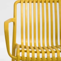 Gartenstühle in Gelb mit Armlehnen - Laspezia (4er Set)^Wohnen New