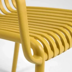 Gartenstühle in Gelb mit Armlehnen - Laspezia (4er Set)^Wohnen New