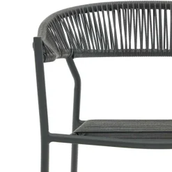 Wohnen Gartenstuhl aus Geflecht und Stahl - Lavinaia (4er Set)