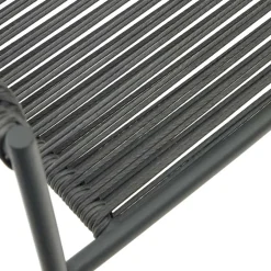 Wohnen Gartenstuhl aus Geflecht und Stahl - Lavinaia (4er Set)