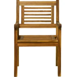 Gartenstuhl mit Armlehnen aus Akazie - Lecco^Wohnen