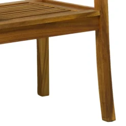 Gartenstuhl mit Armlehnen aus Akazie - Lecco^Wohnen