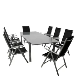 Gartentisch & acht Klappsessel - Olividos (neunteilig)^Wohnen Online