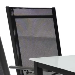 Wohnen Gartentisch & vier Hochlehner Set - Barreras (fünfteilig)