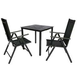 Wohnen Gartentisch & zwei Stühle Set - Neluna (dreiteilig)