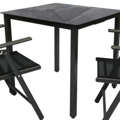 Wohnen Gartentisch & zwei Stühle Set - Neluna (dreiteilig)