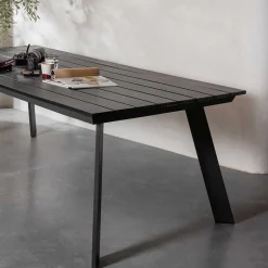 Wohnen Gartentisch aus Kunststoff in Holzoptik - Lourette