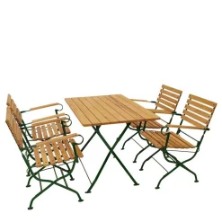 Gartentisch Essgruppe klappbar - Galazo (fünfteilig)^Wohnen Best