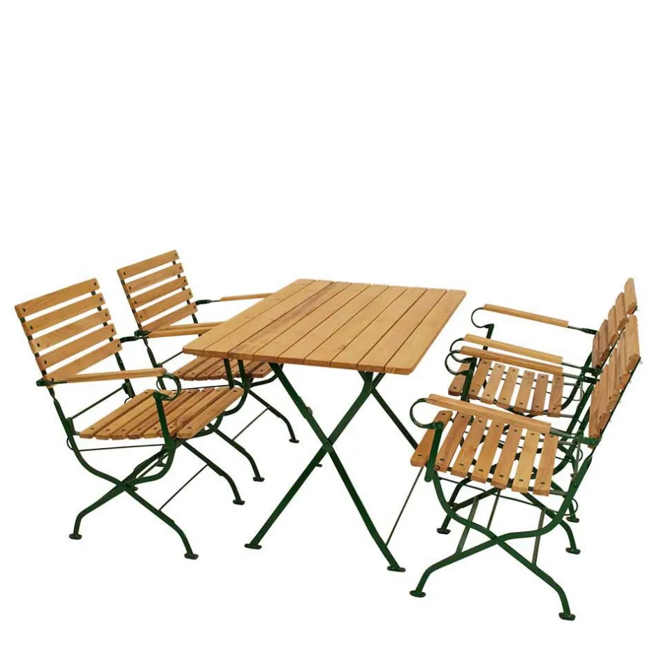 Gartentisch Essgruppe klappbar - Galazo (fünfteilig)^Wohnen Best