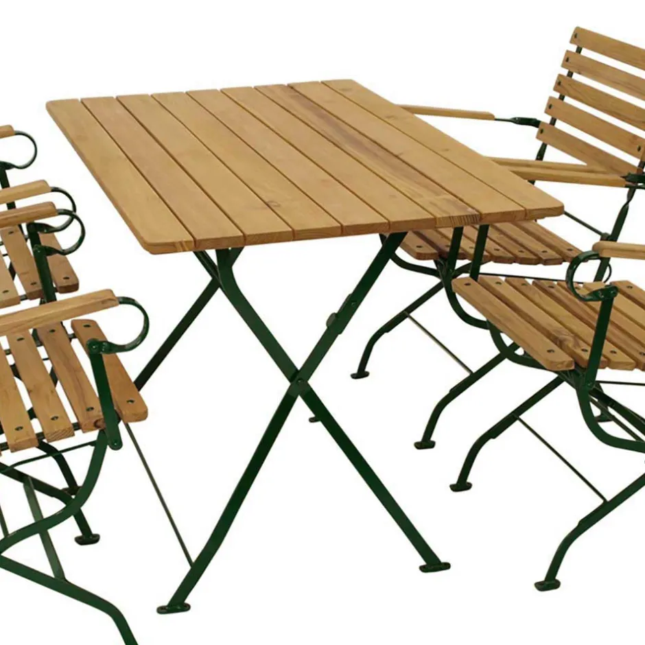 Gartentisch Essgruppe klappbar - Galazo (fünfteilig)^Wohnen Best