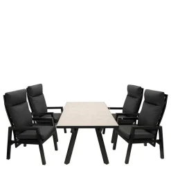 Gartentisch Gruppe in modernem Design - Laura (fünfteilig)^Wohnen Best