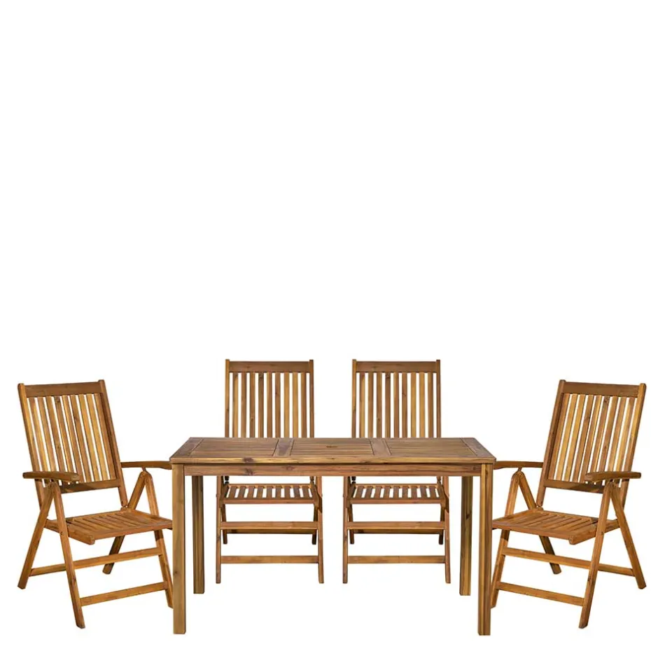 Wohnen Gartentisch und vier Klappstühle - Antigrus (fünfteilig)