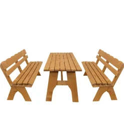 Wohnen Gartentischgruppe Brixen aus Kiefer massiv (dreiteilig)