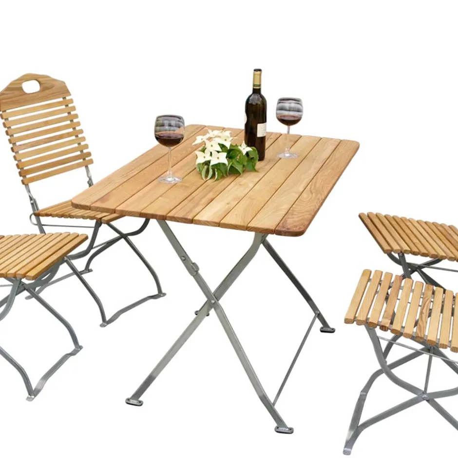 Gartentischgruppe Marino aus Robinie massiv (fünfteilig)^Wohnen Best