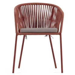 Geflecht Armlehnenstühle in Rotbraun - Udolpho (4er Set)^Wohnen New