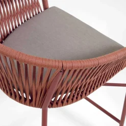 Geflecht Barstühle in Dunkelrot - Lejavra (4er Set)^Wohnen Sale