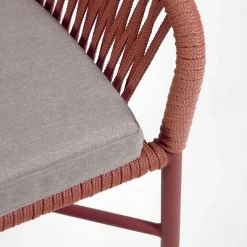 Geflecht Barstühle in Dunkelrot - Lejavra (4er Set)^Wohnen Sale