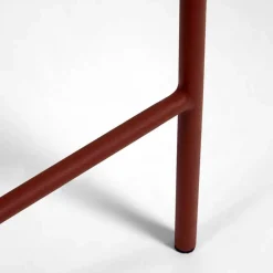 Geflecht Barstühle in Dunkelrot - Lejavra (4er Set)^Wohnen Sale